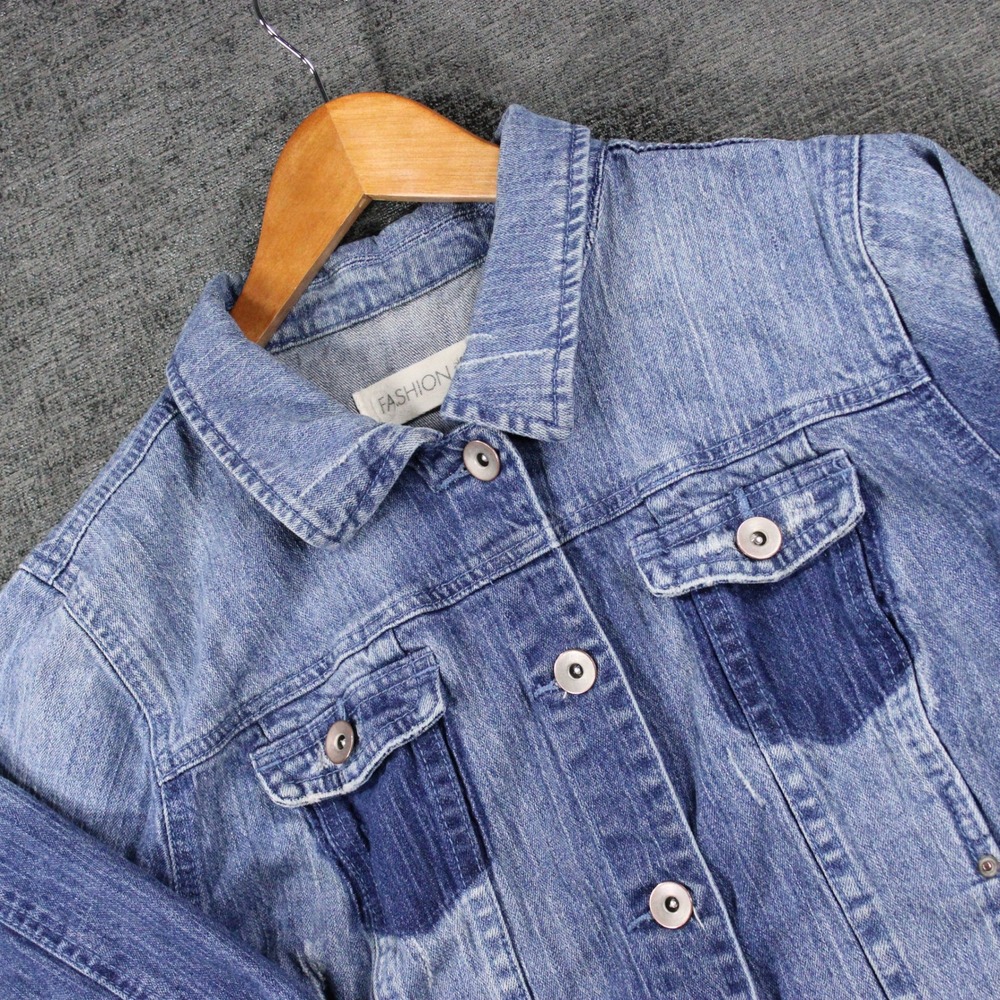 Fashion Bug Women's Denim Jacket Plus Size